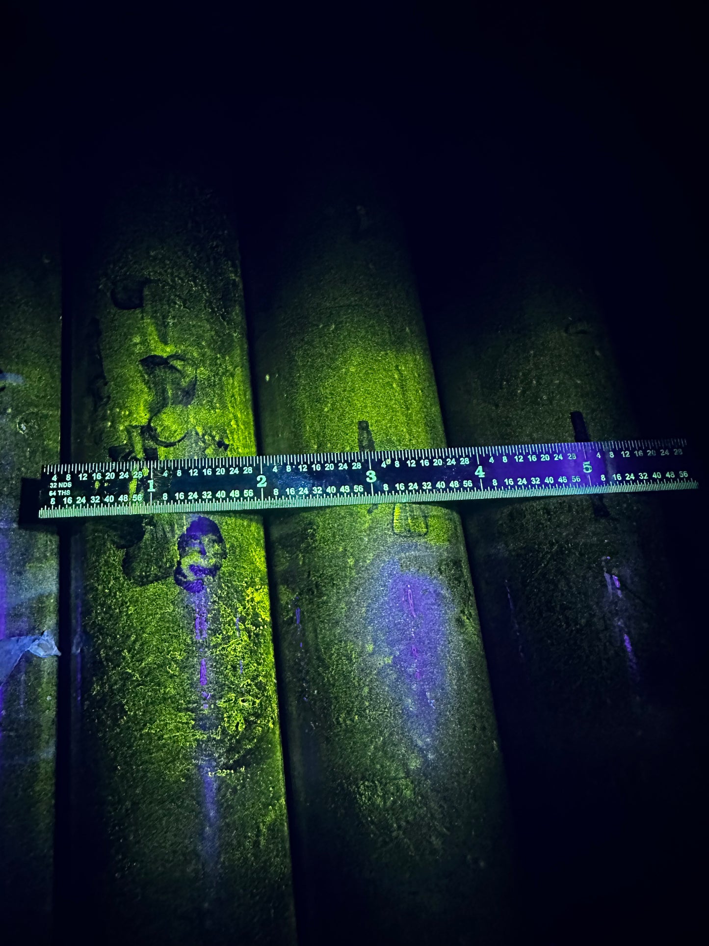 Florescent 1/10-1/64 steel ruler