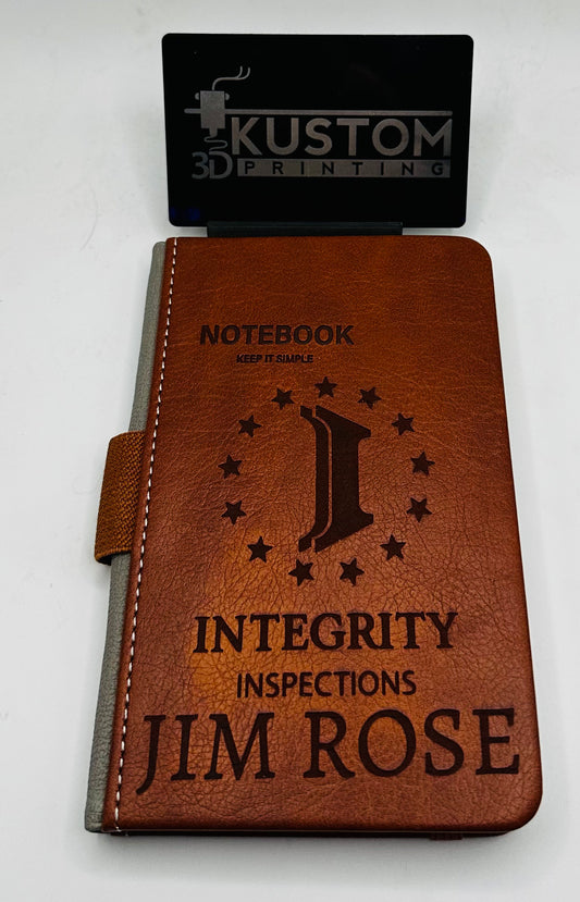 Kustom leather notepad