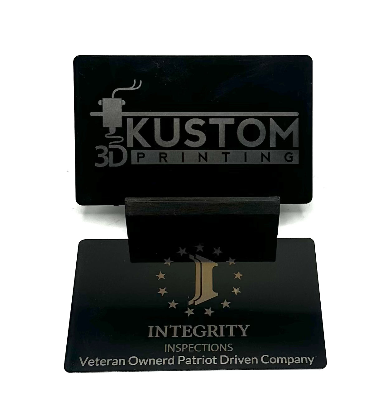 Kustom metal Business cards