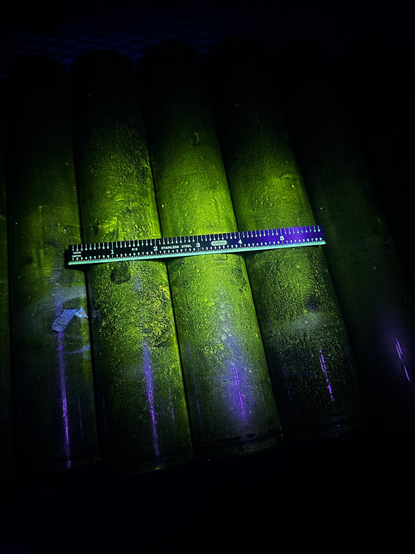 Florescent 1/10-1/64 steel ruler